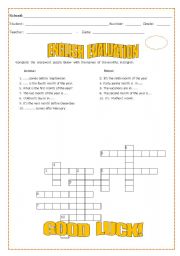 English worksheet: ENGLISH EVALUATION