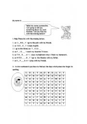 English Worksheet: DAYS OF THE WEEK