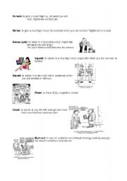 English Worksheet: Ways of speaking II