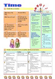 English Worksheet: Asking and telling the time