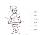 English worksheet: Parts of the body