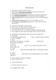English Worksheet: test (past simple,/past continuous, relative pronouns, adjectives)