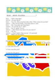 English worksheet: ROLE PLAYING