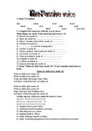 English Worksheet: The passive voice