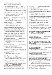 English Worksheet: TEST YOUR VOCABULARY