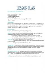 English Worksheet: LESSON PLAN (PAST CONTINUOUS)