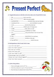 English Worksheet: Present Perfect Exercises (10.05.09) 