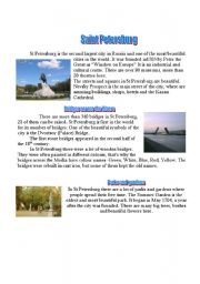 English worksheet: Saint-Petersburg