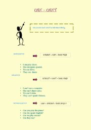 English Worksheet: CANT - CANT