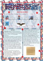 English Worksheet: Independence Day