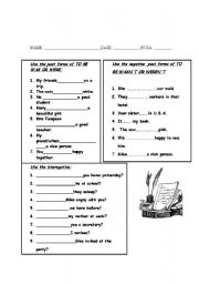 English Worksheet: past simple