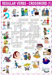 REGULAR VERBS CROSSWORD -1-