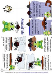 English Worksheet: Anansi and Turtle (mini_book)