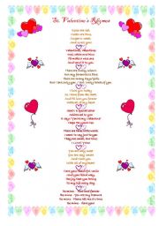 St. Valentines rhymes