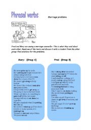 English Worksheet: phrasal verbs