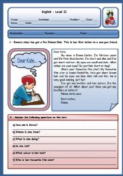 English Worksheet: DESCRIBING PEOPLE