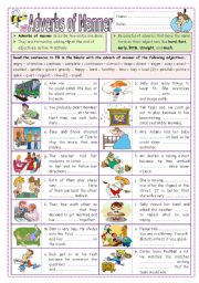 English Worksheet: Adverbs of Manner (part  2)