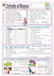 English Worksheet: Adverbs of Manner