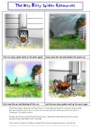  ITSY BITSY / INCY WINCY  SPIDER PICTURE STORY + RESOURCE PACK