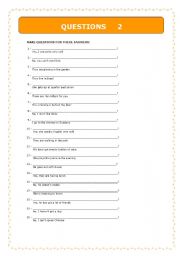 English worksheet: Questions