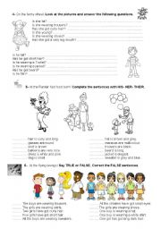 English Worksheet: English Test ( II part )