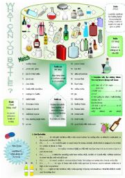 English Worksheet: WHAT CAN YOU BOTTLE?