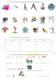 English worksheet: SPORTS!!!