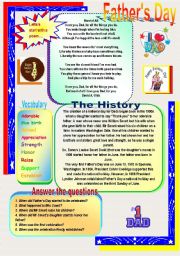 English Worksheet: FATHERS DAY