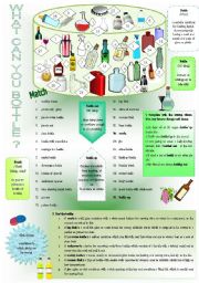 English Worksheet: WHAT CAN YOU BOTTLE? ANSWERKEY