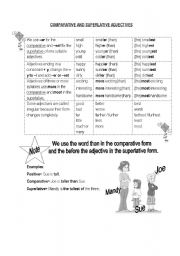 English Worksheet: Comparative and Superlative adjectives