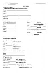 English worksheet: 5th_Grade_Test_3_Group_2