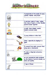 English Worksheet: Easter matching