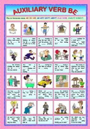 English Worksheet: Auxiliary Verb Be