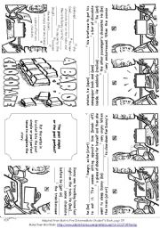 English Worksheet: A Bar Of Chocolate (A Story Mini Book)