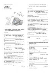 English Worksheet: Grammar Exercises with Key