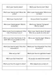 English Worksheet: Conversation Questions - Verbo To Be