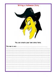 English worksheet: Halloween-card 4