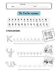 English Worksheet: ALPHABET FOR YOUNG LEARNERS