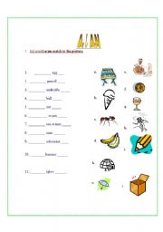 English Worksheet: A or AN before the singular noun