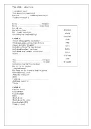 English worksheet: Song The Climb - Miley Cyrus