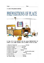 Prepositions of place