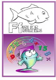 English Worksheet: FISH FOR NUMBERS GAME !   12 pages !