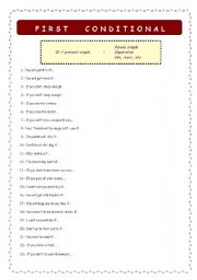 English worksheet: Conditional