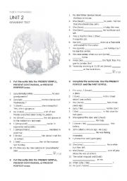 English Worksheet: Grammar Exercises with key