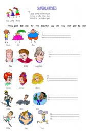 English Worksheet: Superlatives