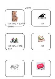 English Worksheet: Irregular Verbs Flash Cards - Speaking exercise!