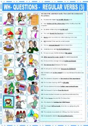 REGULAR VERBS EXERCISES (3)