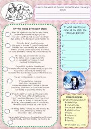 English Worksheet: Song 