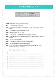 English worksheet: Modal Verbs - Possibility