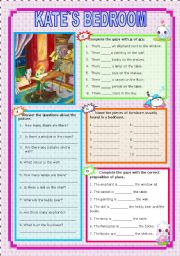 English Worksheet: KATE`S BEDROOM